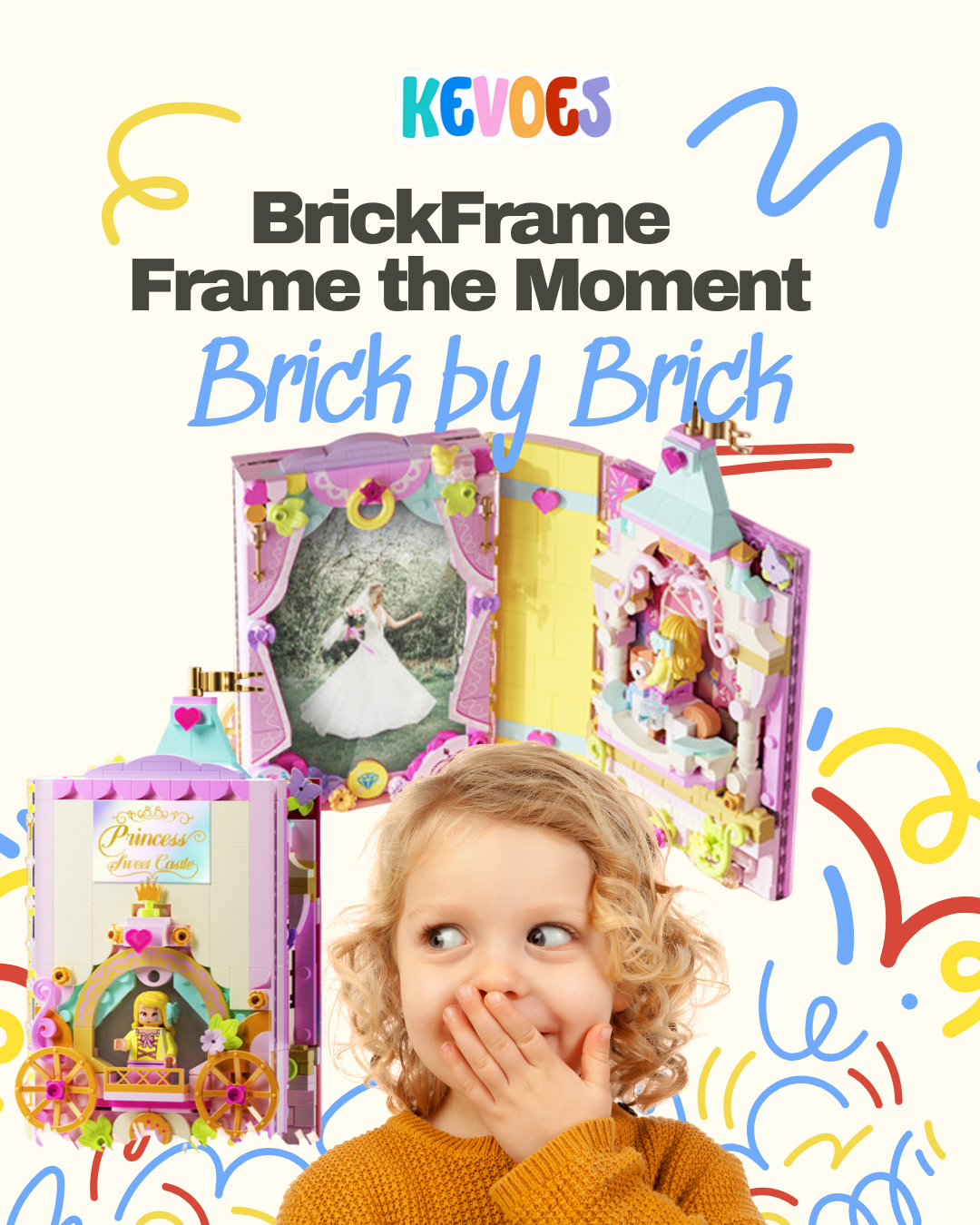 Enchanted Storybook Building Block Kit: Build & Imagine Your Own Fairy Tale World! Creative 3D Pop-Up Scenes in a Storybook Case | STEM Educational Toy for Kids & Builders
