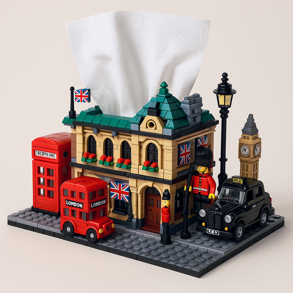 The World Traveler: City Landmark Building Block Tissue Box Collection