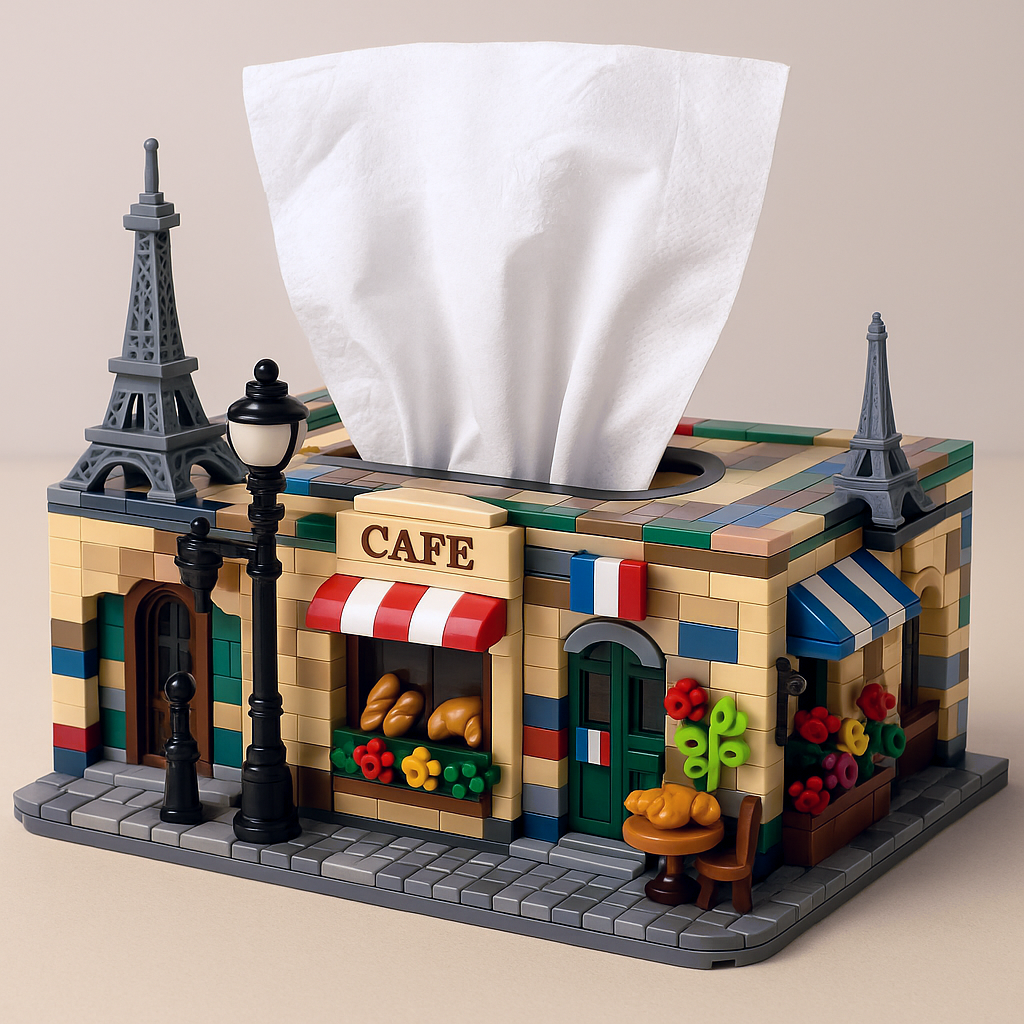 The World Traveler: City Landmark Building Block Tissue Box Collection